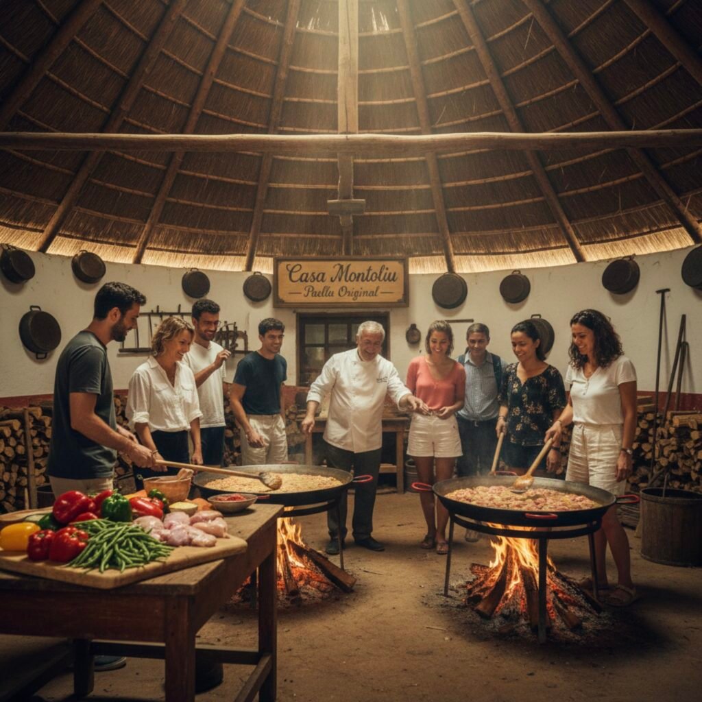 masterclass de paella en barraca (casa rural)